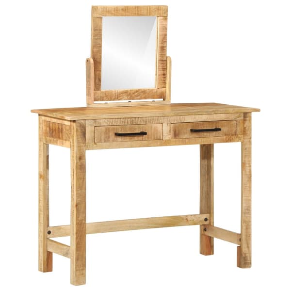 Dressing Table med spegel Massivt trä Grovt mango