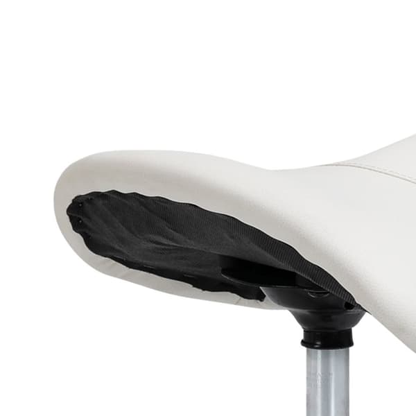 Rullende Skammel, 52x53x(49-61) cm, Hvid