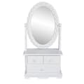 Miniatyrbild 1 av 2: Bordsspegel med justerbar oval spegel MDF