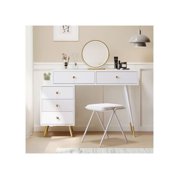 Frisör, set med LED-belysning och spegel Mått: L100/H78/T40 cm (pall ingår inte)