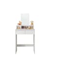 Miniatyrbillede 1 af 6: Rootz Dressing Bord med spejl - Frisørstabel - Vanity Desk - Rummelig opbevaring - 40 x 60 x 127 cm