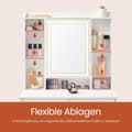 Miniatyrbild 6 av 6: Rootz toalettbord - Vanity Table - Makeuptabell - LED -belysning - Justerbara färger och ljusstyrka - 40 cm x 97,5 cm x 145 cm