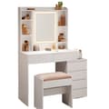 Miniatyrbild 1 av 6: Rootz toalettbord - Vanity Table - Makeuptabell - LED -belysning - Justerbara färger och ljusstyrka - 40 cm x 97,5 cm x 145 cm