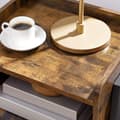 Pikkukuva 3 / 10: Sidobord - Sängbord Med Öppet Fack Vintage brun-svart