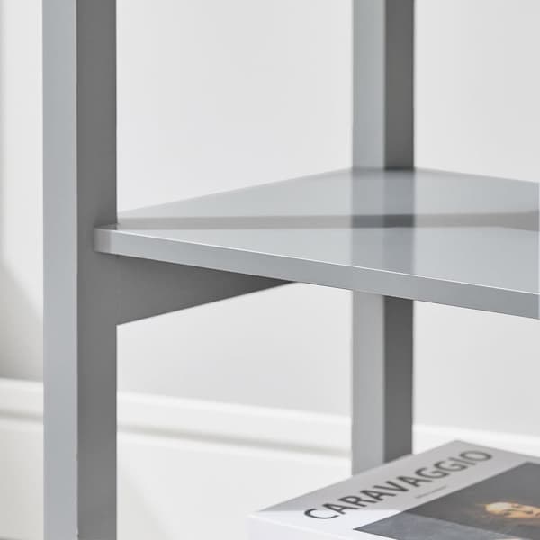 SoBuy Sengebord med 1 skuffe og 2 hylder, Sofabord, Moderne sidebord med skuffe, FBT46-HG