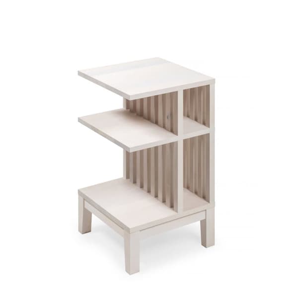 Natbord CELINE, hvid birk