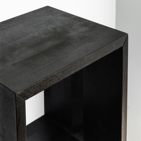 Natbord HUGO, sort birk