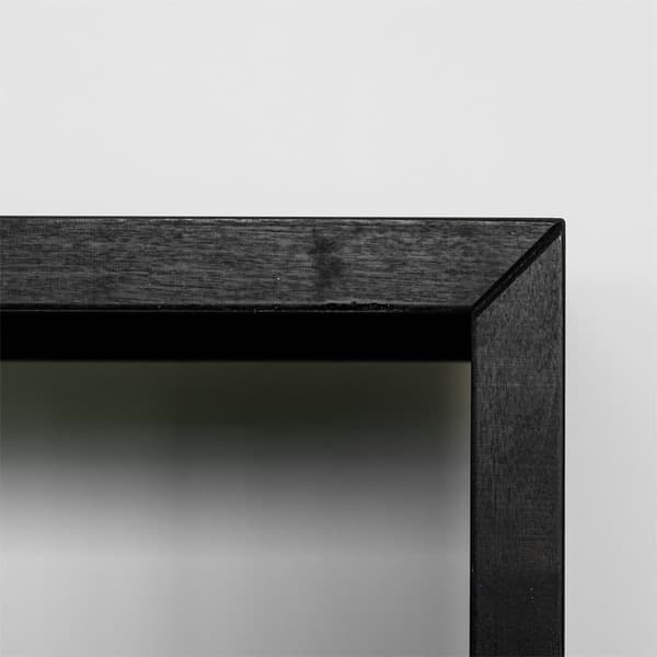 Natbord HUGO, sort birk