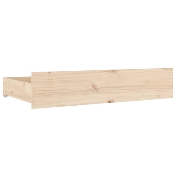 vidaXL Sengeskuffer 4 stk heltre furu