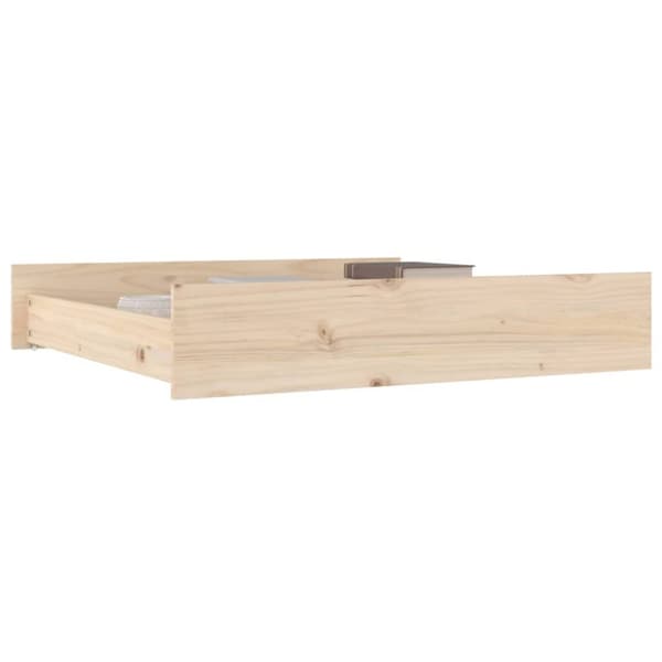vidaXL Sänglådor 2 st massiv furu