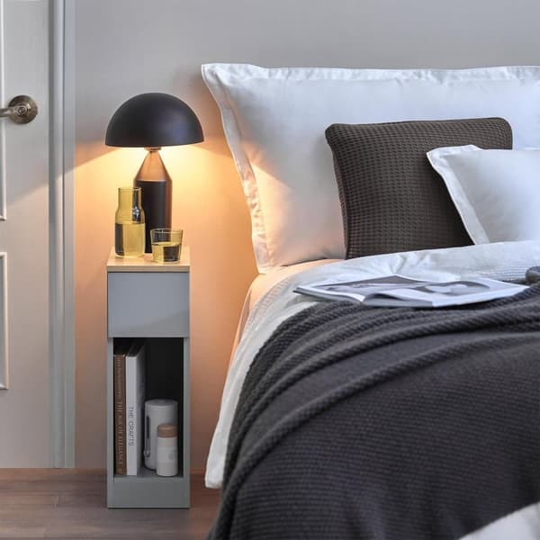 SoBuy Moderne sidebord med opbevaring, grå FBT111-HG