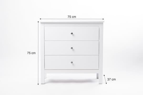 Vesa kommod (White) 75x37x75