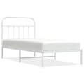 Miniatyrbillede 2 af 9: sengeramme med sengegavl 90x200 cm metal hvid