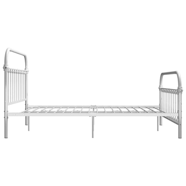 sengestel 160x200 cm metal hvid