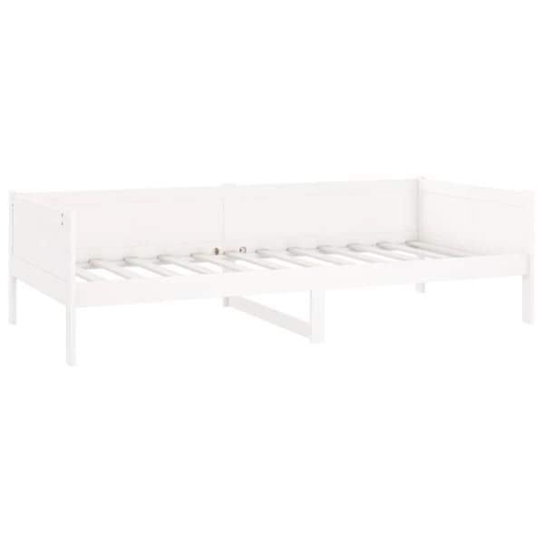 daybed massivt fyrretræ hvid 90x190 cm