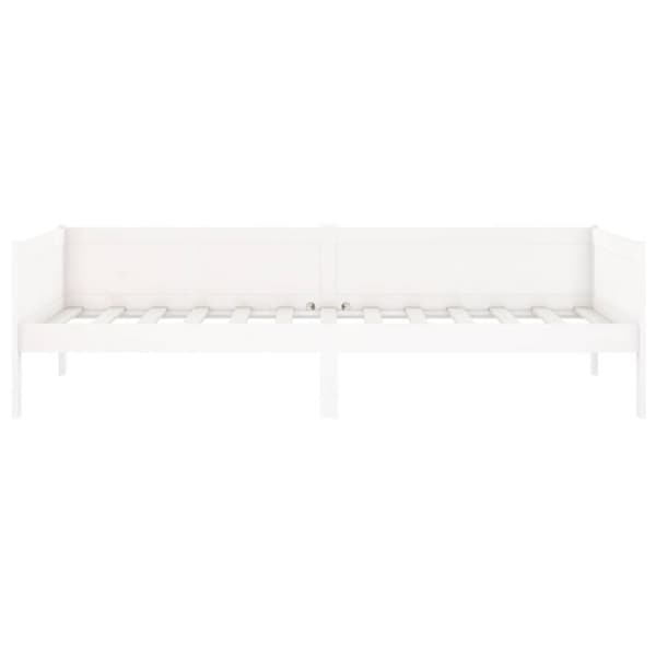 daybed massivt fyrretræ hvid 90x190 cm