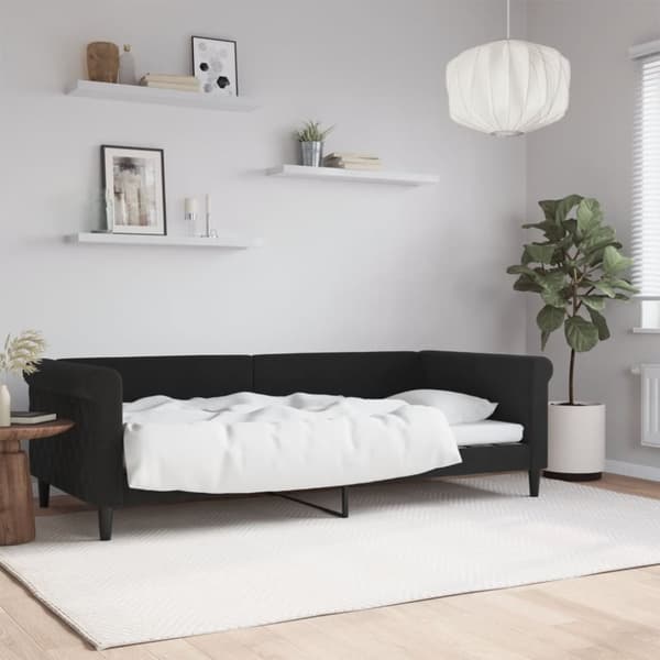 daybed 90x200 cm velour sort