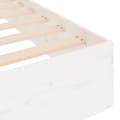 Miniatyrbillede 7 af 9: sengeramme 200x200 cm massivt træ hvid