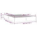 Miniatyrbillede 9 af 9: sengeramme 200x200 cm massivt træ hvid