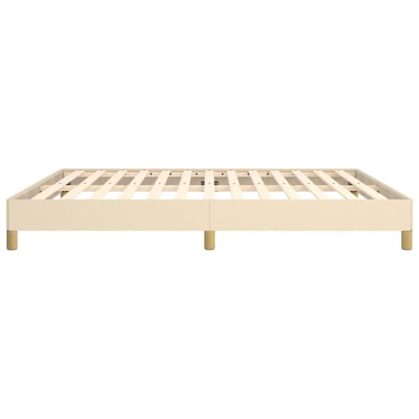 sengeramme uden madras 180x200 cm stof cremefarvet