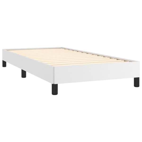 sengeramme 100x200 cm kunstlæder hvid