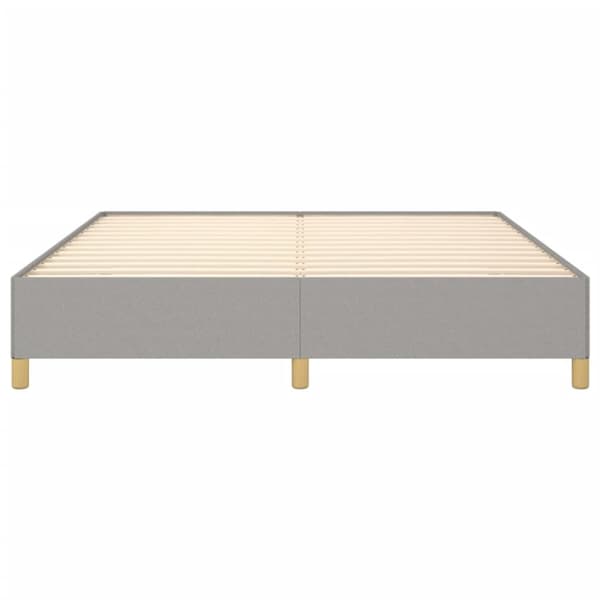 sengeramme uden madras 160x200 cm stof lysegrå