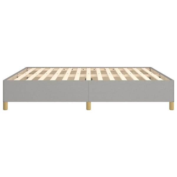 sengeramme uden madras 160x200 cm stof lysegrå