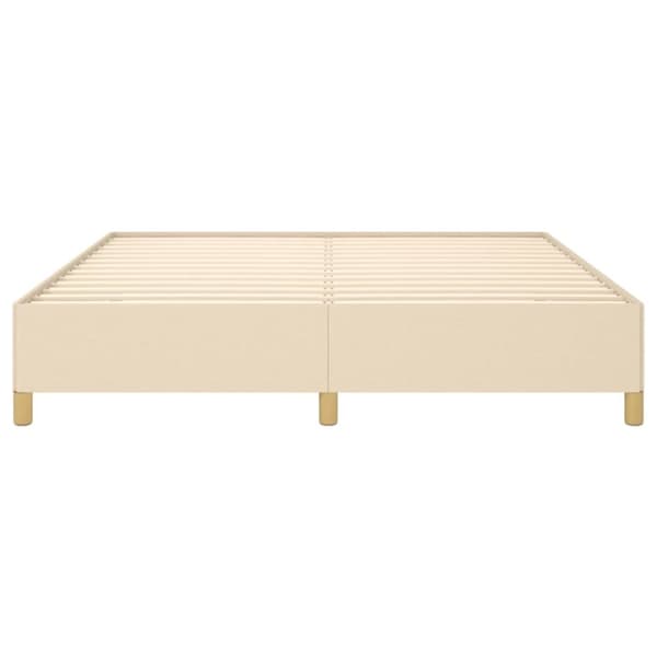 sengeramme uden madras 180x200 cm stof cremefarvet