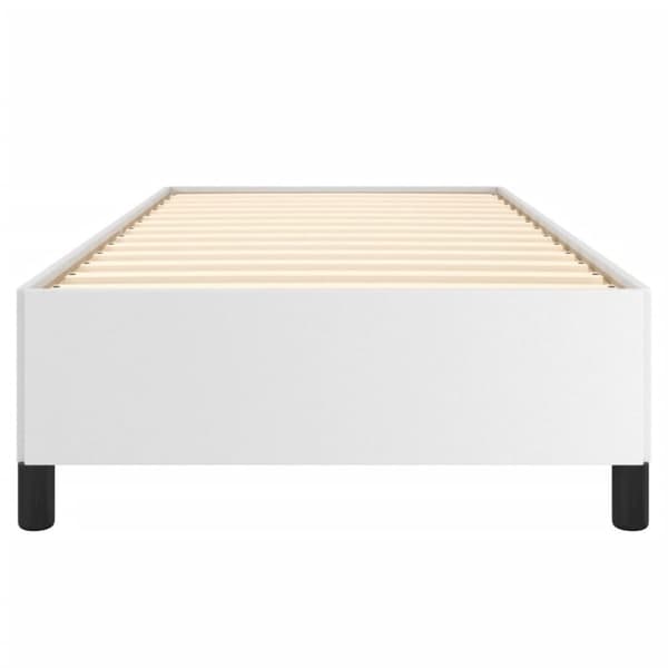 Sängram vit 90x200 cm konstläder