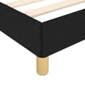Miniatyrbillede 7 af 9: sengeramme med sengegavl 100x200 cm stof sort