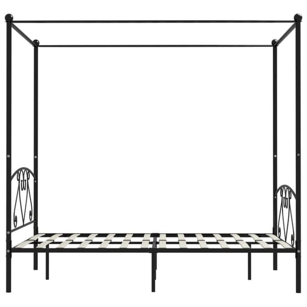 Katossänky runko, musta, metalli, 160 x 200 cm
