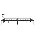 Miniatyrbillede 4 af 7: sengestel 160x200 cm metal sort