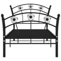 Miniatyrbillede 3 af 6: sengestel 90x200 fodbolddesign metal sort