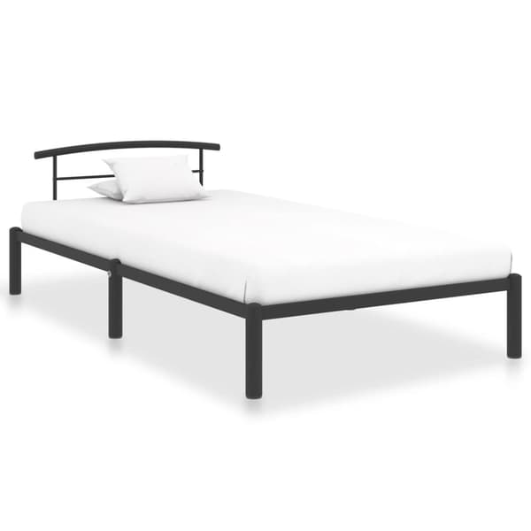 sengestel 100x200 cm metal sort