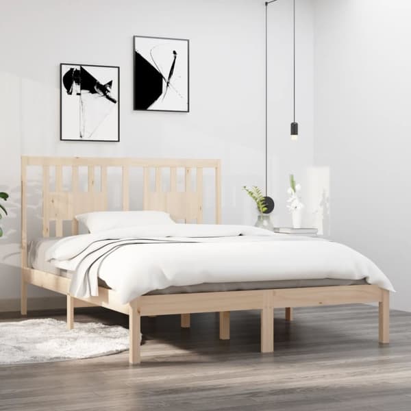 Sängram massivt trä 120x190 cm