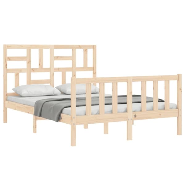 sengeramme med sengegavl Small Double massivt træ