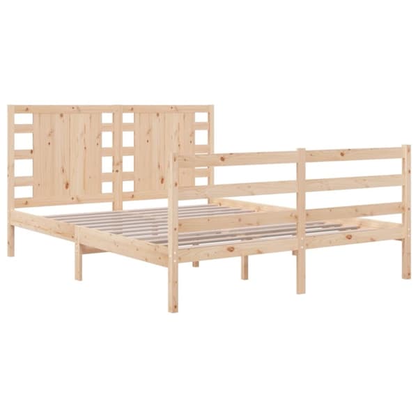 sengeramme 120x190 cm massivt fyrretræ