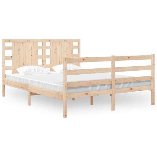 sengeramme 120x190 cm massivt fyrretræ