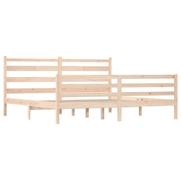 sengeramme 200x200 cm massivt fyrretræ