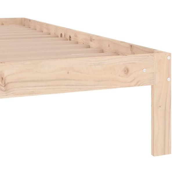 Sängram massivt trä 75x190 cm
