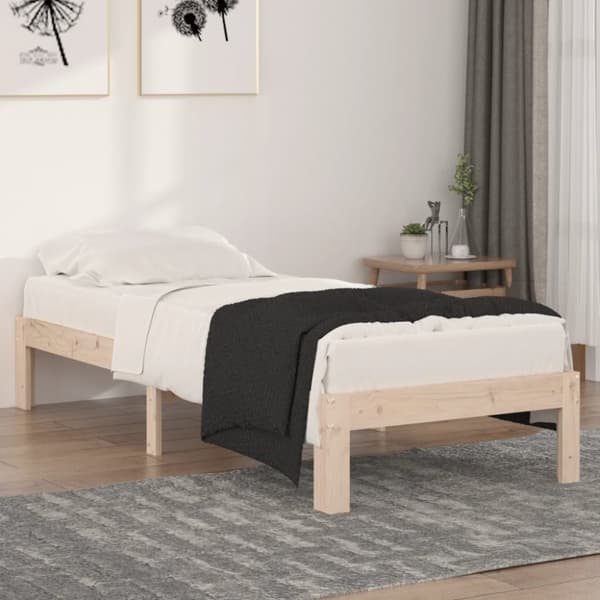 Sängram massivt trä 75x190 cm