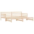 Miniatyrbillede 3 af 10: daybed med udtræk 90x200 cm massivt fyrretræ