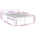 Miniatyrbillede 10 af 10: seniorseng 150x200 cm kingsize massivt fyrretræ