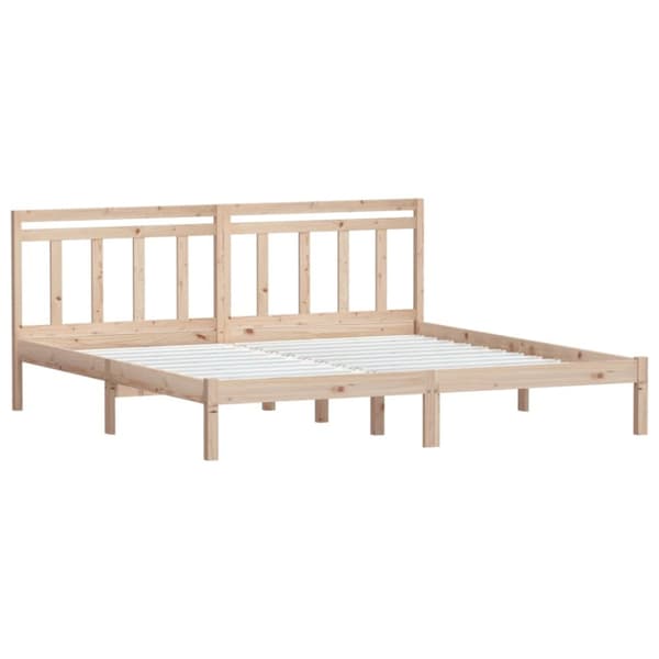 sengeramme 200x200 cm massivt fyrretræ