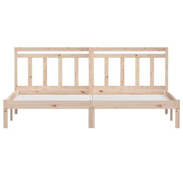 sengeramme 200x200 cm massivt fyrretræ