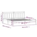 Miniatyrbillede 9 af 9: sengeramme 200x200 cm massivt fyrretræ