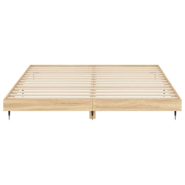 sengeramme 160x200 cm uden madras konstrueret træ sonoma-eg