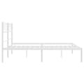 Miniatyrbillede 6 af 9: sengeramme med sengegavl 140x200 cm metal hvid