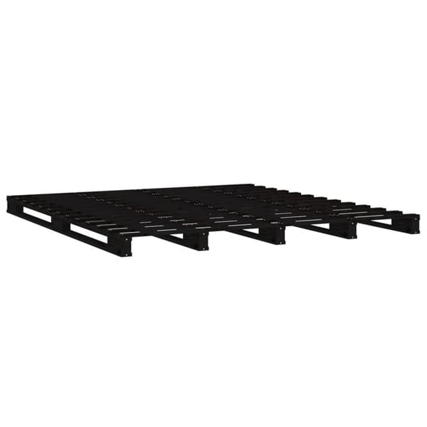 palleseng 120x190 cm Small Double massivt fyrretræ sort