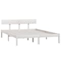 Miniatyrbillede 3 af 9: sengeramme 160x200 cm massivt fyrretræ hvid